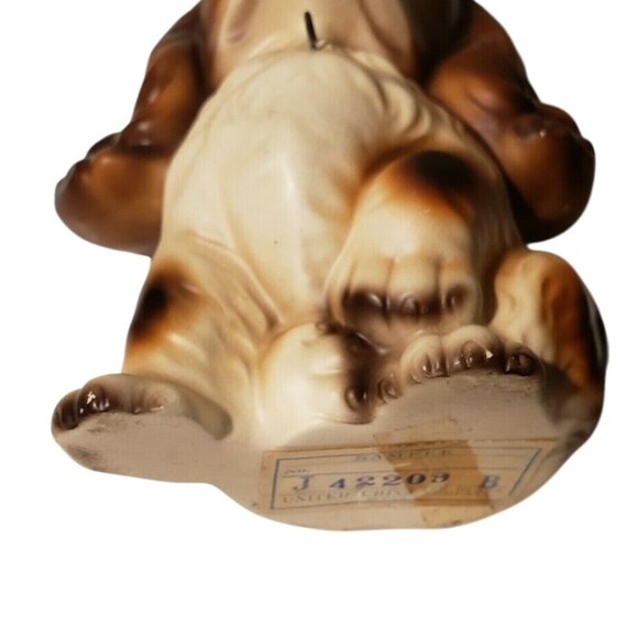 Vintage United China & Glass Co. Japan Ceramic Cocker Spaniel Puppy Figurine - Picture 7 of 7